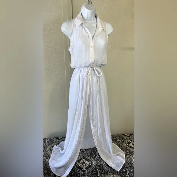 sleeveless short white dress At Last
